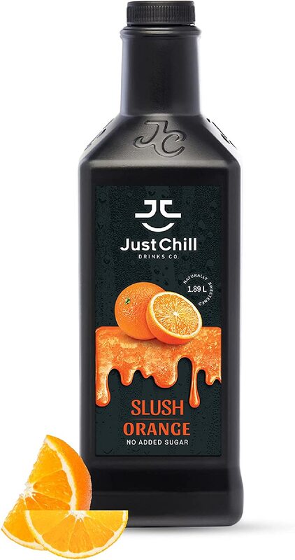 Just Chill Drink Co. Orange Slush, Made From 100% Real Fruit Extract, 1.89 Litre